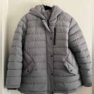 Swiss Tech Jacket Puffer Gray XL Heavy Duty Outdoor